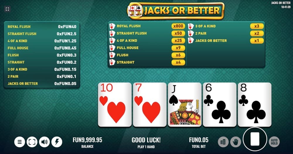 Juego de Jacks or Better