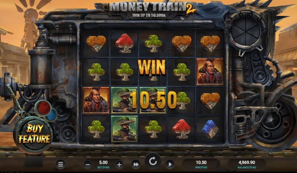 Ganar en la tragamonedas Money Train 2 