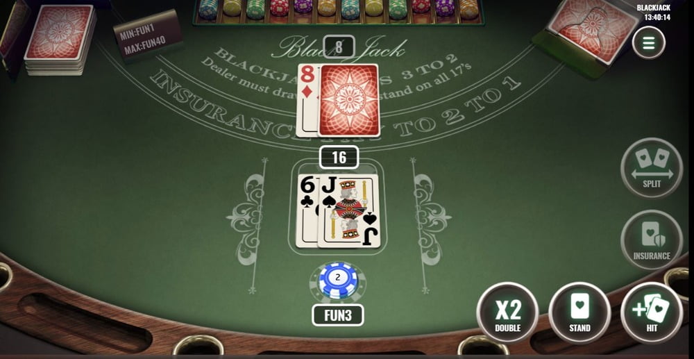 Repartir cartas en el blackjack