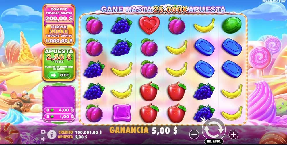Tragamonedas Sweet Bonanza en casinos en línea