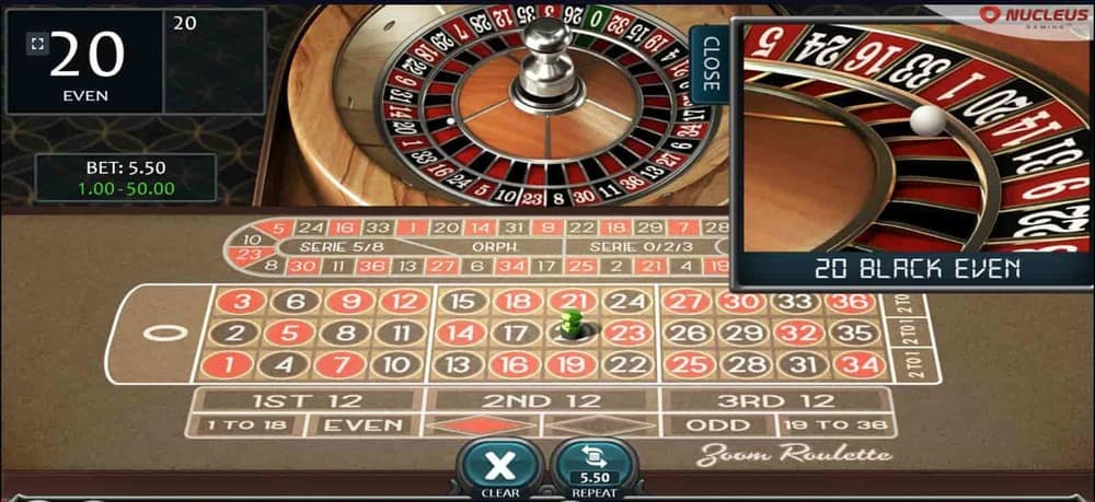 El proceso de jugar a la Zoom Roulette en un casino en línea