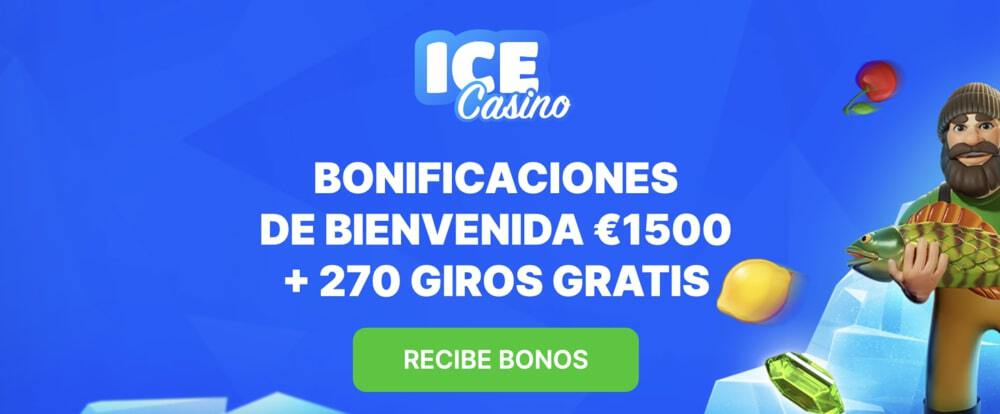 bono de bienvenida de Ice Casino 1500 euros